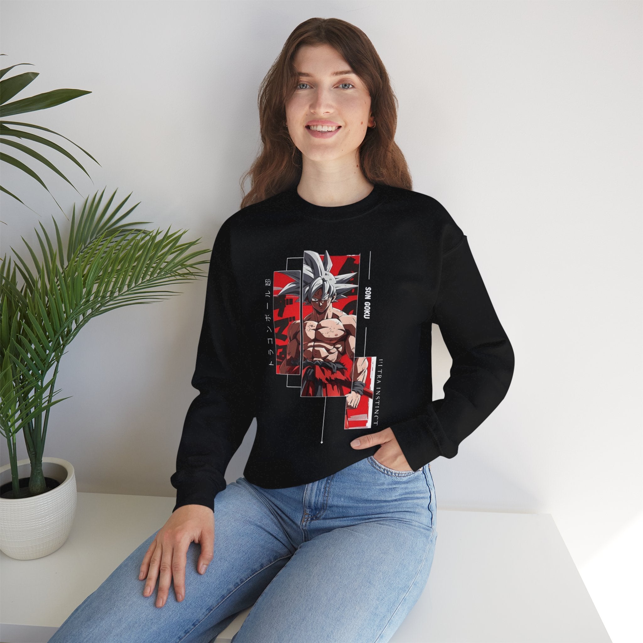 Anime-Inspired Unisex Crewneck Sweatshirt, Cozy Casual Wear, Perfect Gift for Fans, Stylish Streetwear, Great for Everyday Use
