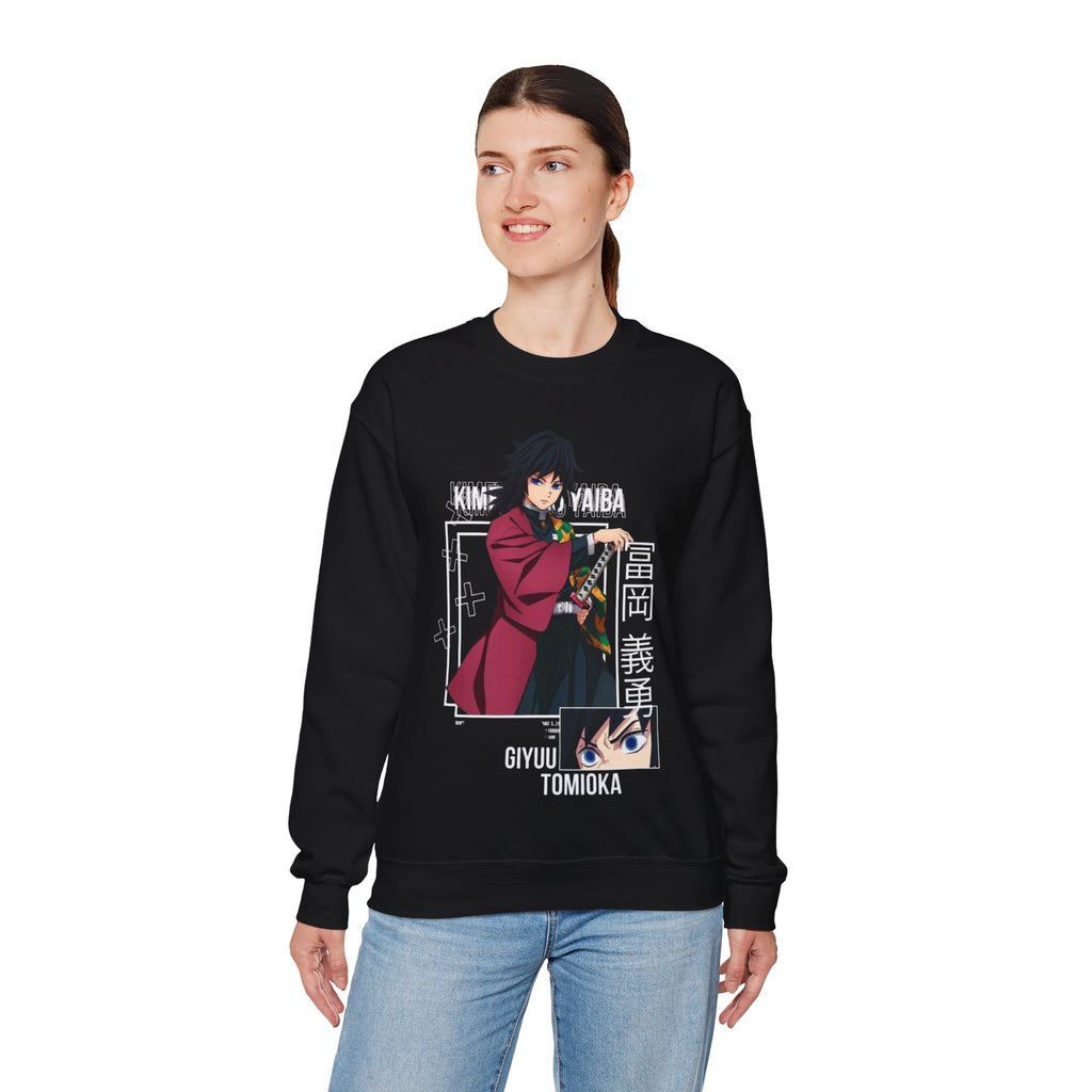 Anime-Inspired Crewneck Sweatshirt for Fans, Giyu Tomioka Design, Unisex Casual Wear for Cozy Days, Perfect Gift for Holidays, [...]