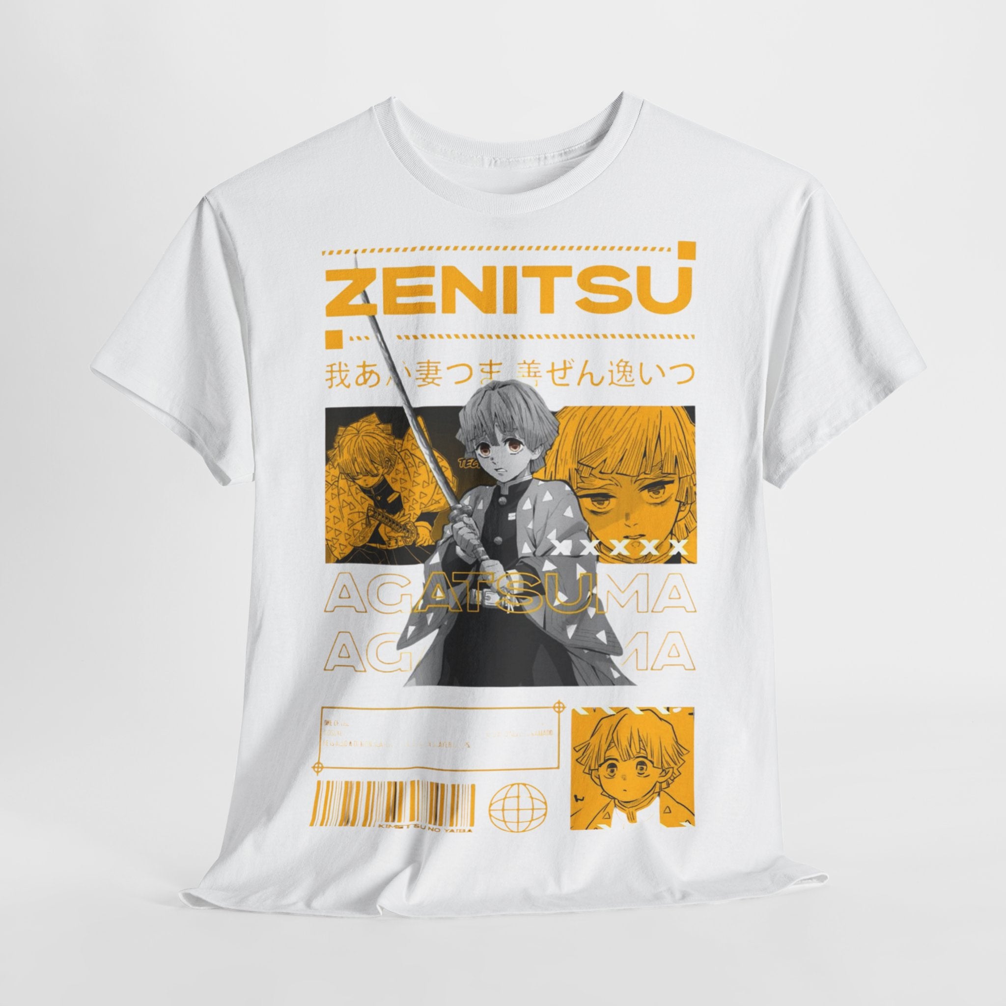 Anime-Inspired Unisex Heavy Cotton Tee, Casual Wear, Gift for Anime Lovers, Streetwear, Everyday Fashion