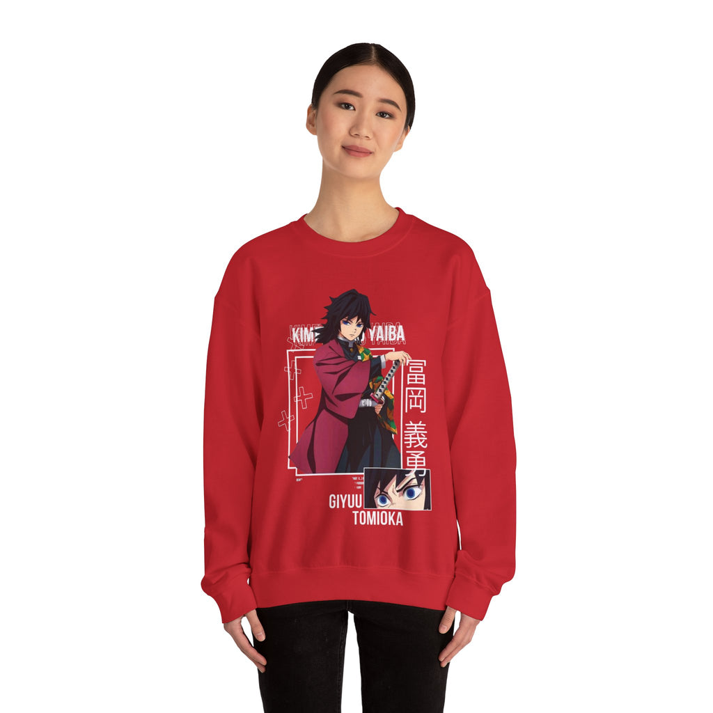 Anime-Inspired Crewneck Sweatshirt for Fans, Giyu Tomioka Design, Unisex Casual Wear for Cozy Days, Perfect Gift for Holidays, [...]