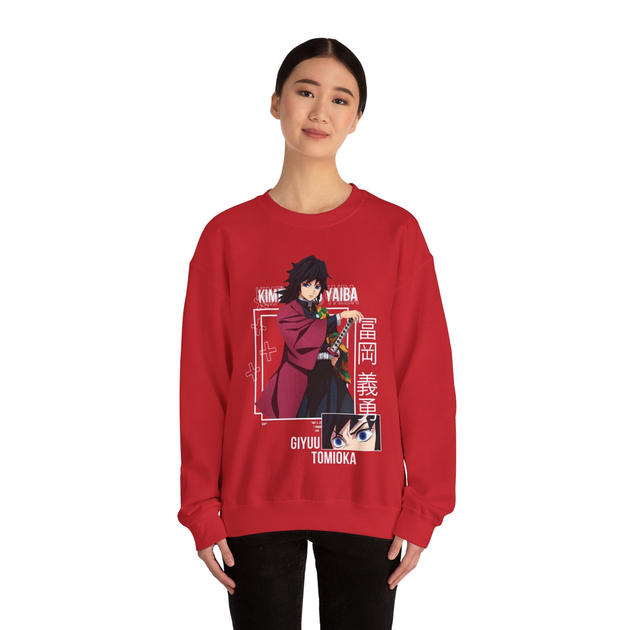 Anime-Inspired Crewneck Sweatshirt for Fans, Giyu Tomioka Design, Unisex Casual Wear for Cozy Days, Perfect Gift for Holidays, [...]
