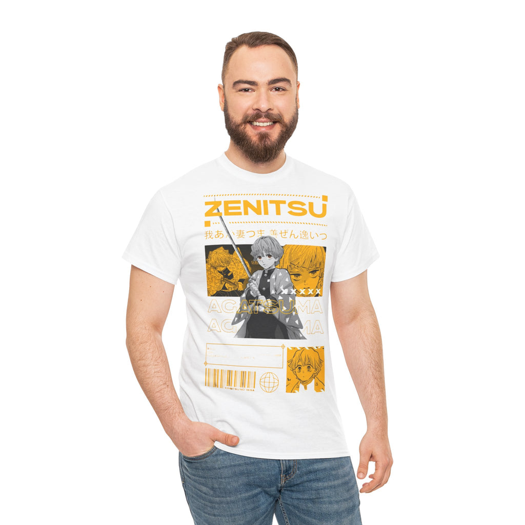 Anime-Inspired Unisex Heavy Cotton Tee, Casual Wear, Gift for Anime Lovers, Streetwear, Everyday Fashion