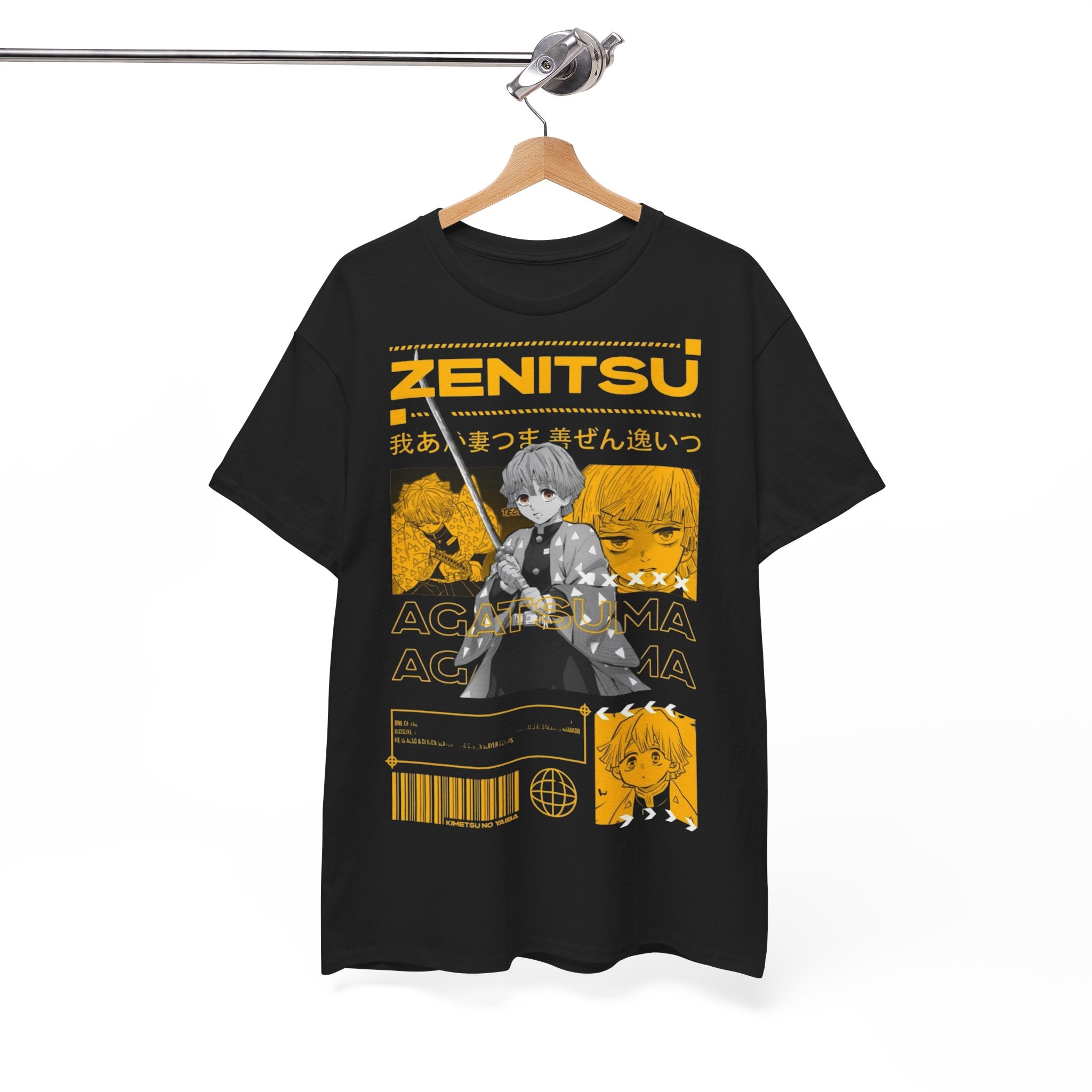 Anime-Inspired Unisex Heavy Cotton Tee, Casual Wear, Gift for Anime Lovers, Streetwear, Everyday Fashion