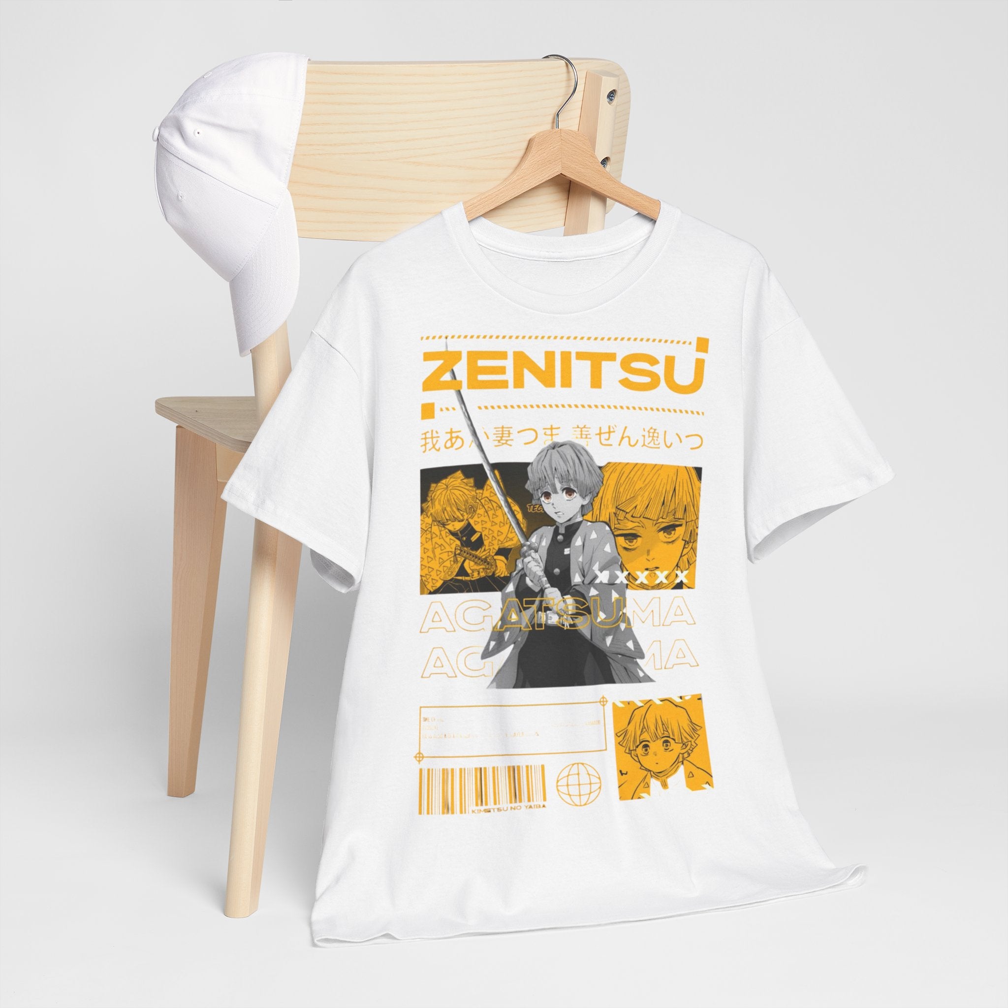 Anime-Inspired Unisex Heavy Cotton Tee, Casual Wear, Gift for Anime Lovers, Streetwear, Everyday Fashion