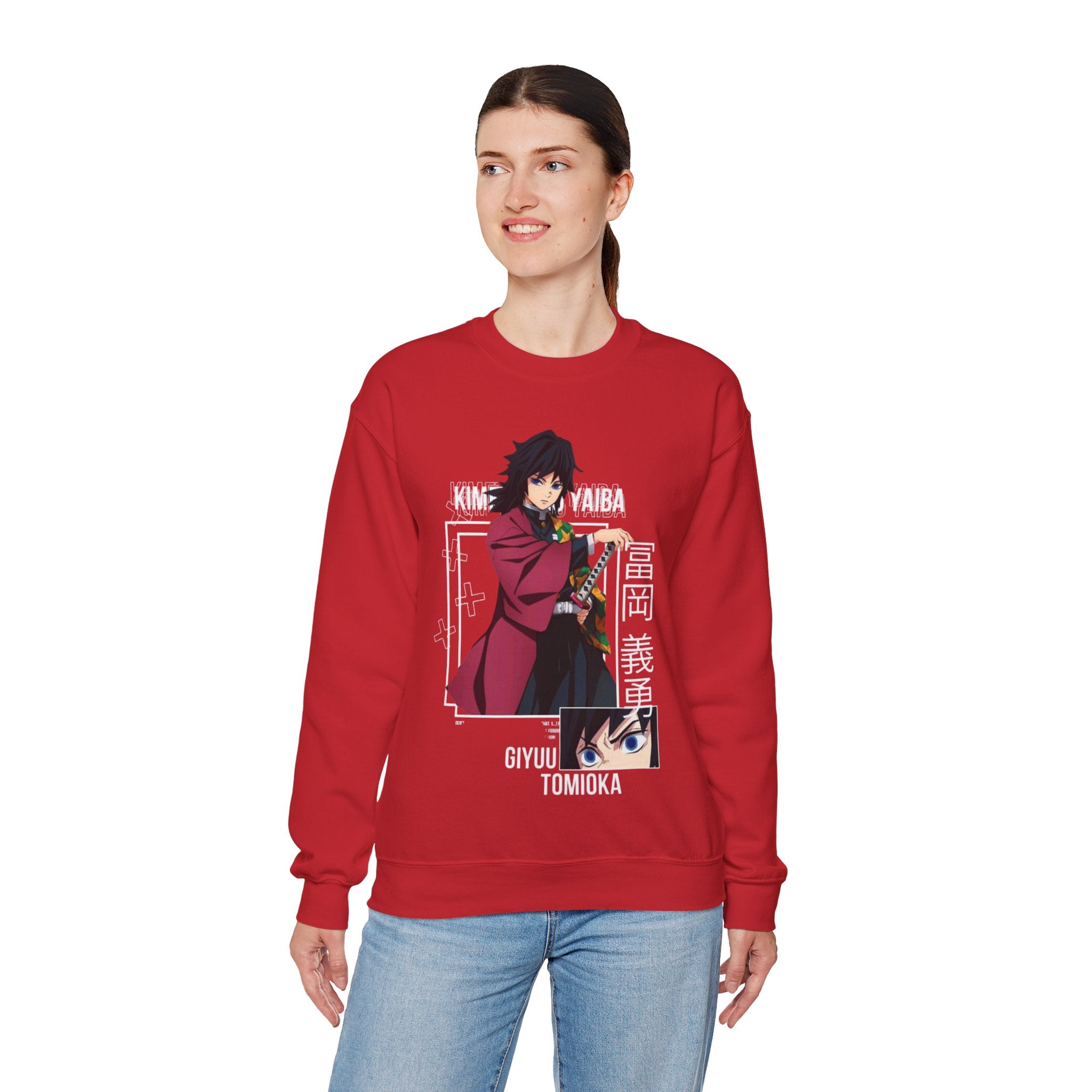 Anime-Inspired Crewneck Sweatshirt for Fans, Giyu Tomioka Design, Unisex Casual Wear for Cozy Days, Perfect Gift for Holidays, [...]