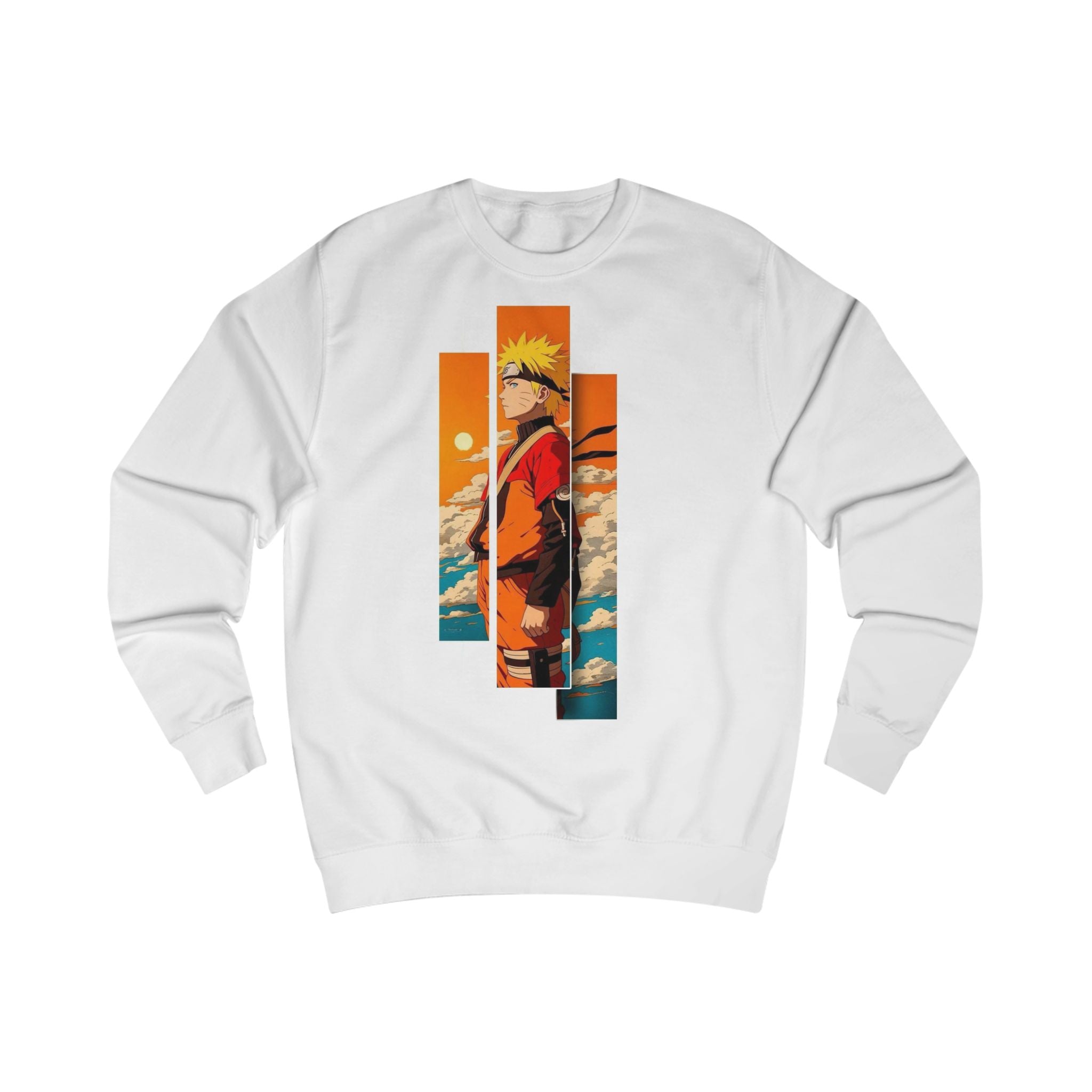 Naruto-Inspired Unisex Sweatshirt, Anime Gift, Cozy Streetwear, Geek Fashion, Fan Apparel, Casual Layering