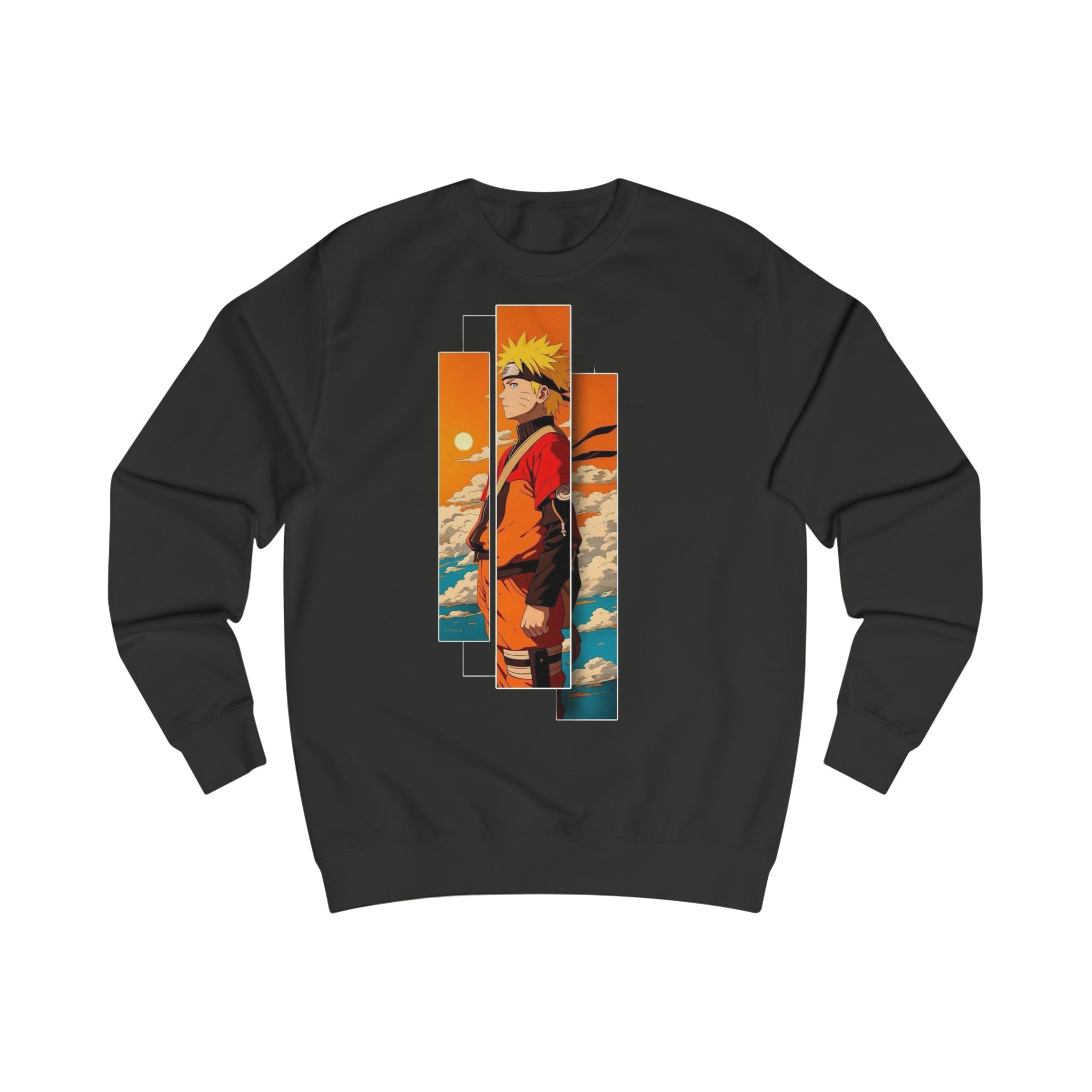 Naruto-Inspired Unisex Sweatshirt, Anime Gift, Cozy Streetwear, Geek Fashion, Fan Apparel, Casual Layering
