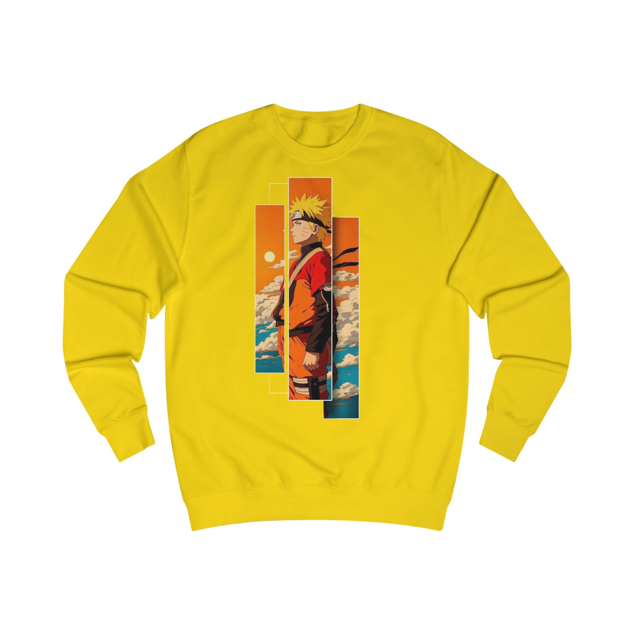 Naruto-Inspired Unisex Sweatshirt, Anime Gift, Cozy Streetwear, Geek Fashion, Fan Apparel, Casual Layering
