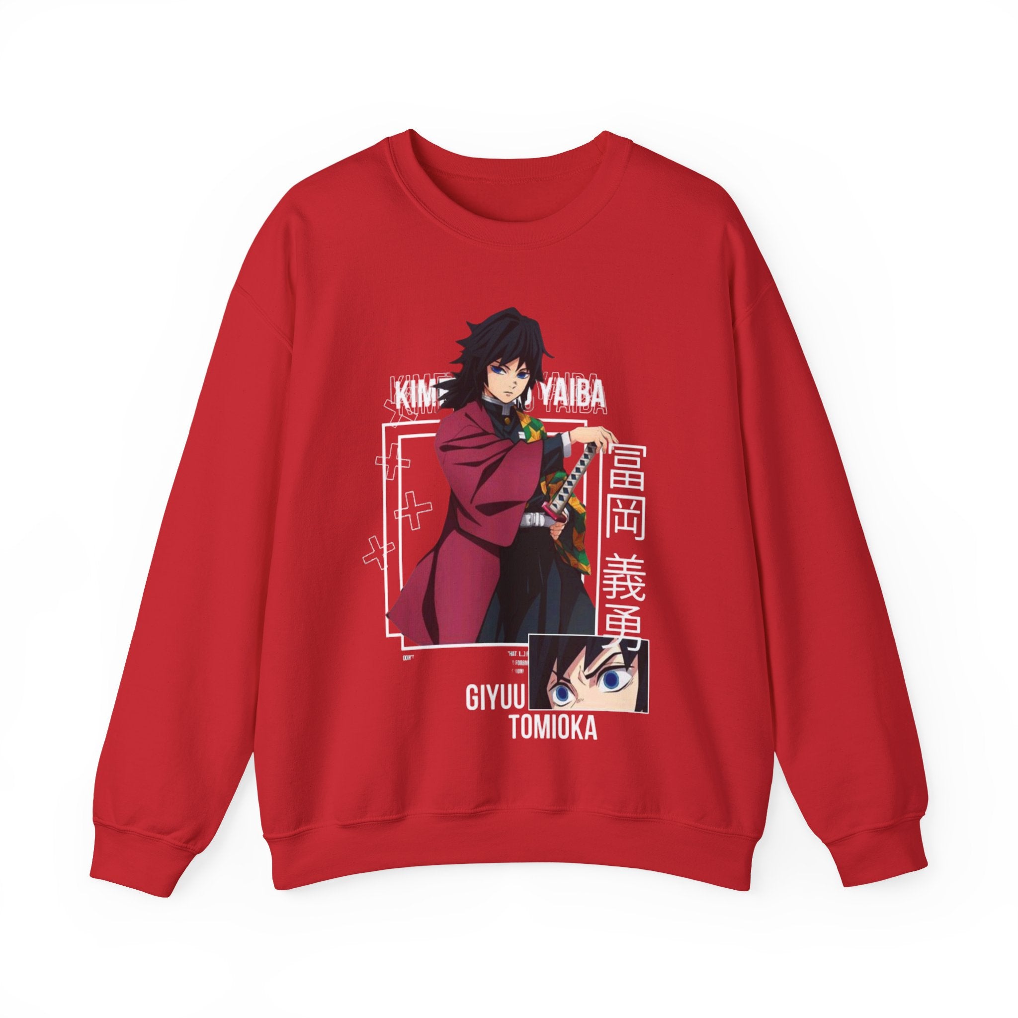Anime-Inspired Crewneck Sweatshirt for Fans, Giyu Tomioka Design, Unisex Casual Wear for Cozy Days, Perfect Gift for Holidays, [...]