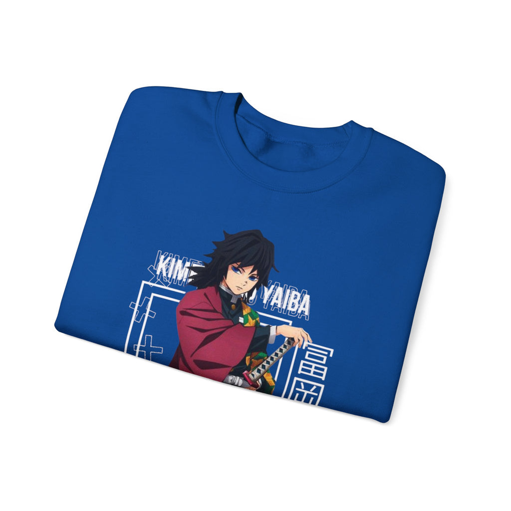 Anime-Inspired Crewneck Sweatshirt for Fans, Giyu Tomioka Design, Unisex Casual Wear for Cozy Days, Perfect Gift for Holidays, [...]