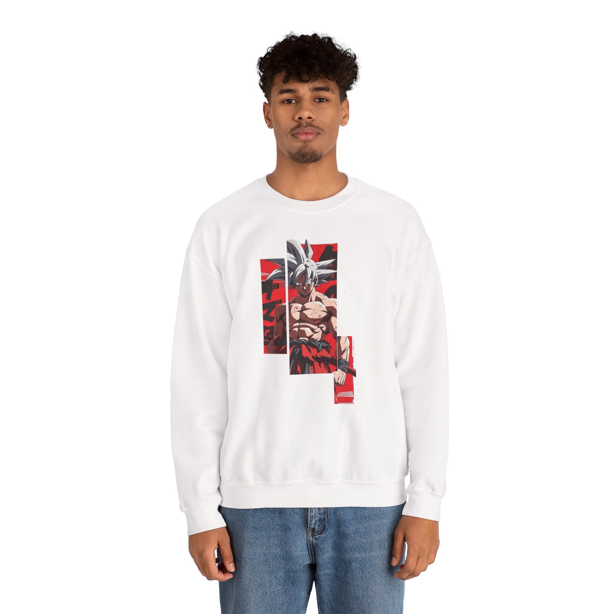 Anime-Inspired Unisex Crewneck Sweatshirt, Cozy Casual Wear, Perfect Gift for Fans, Stylish Streetwear, Great for Everyday Use