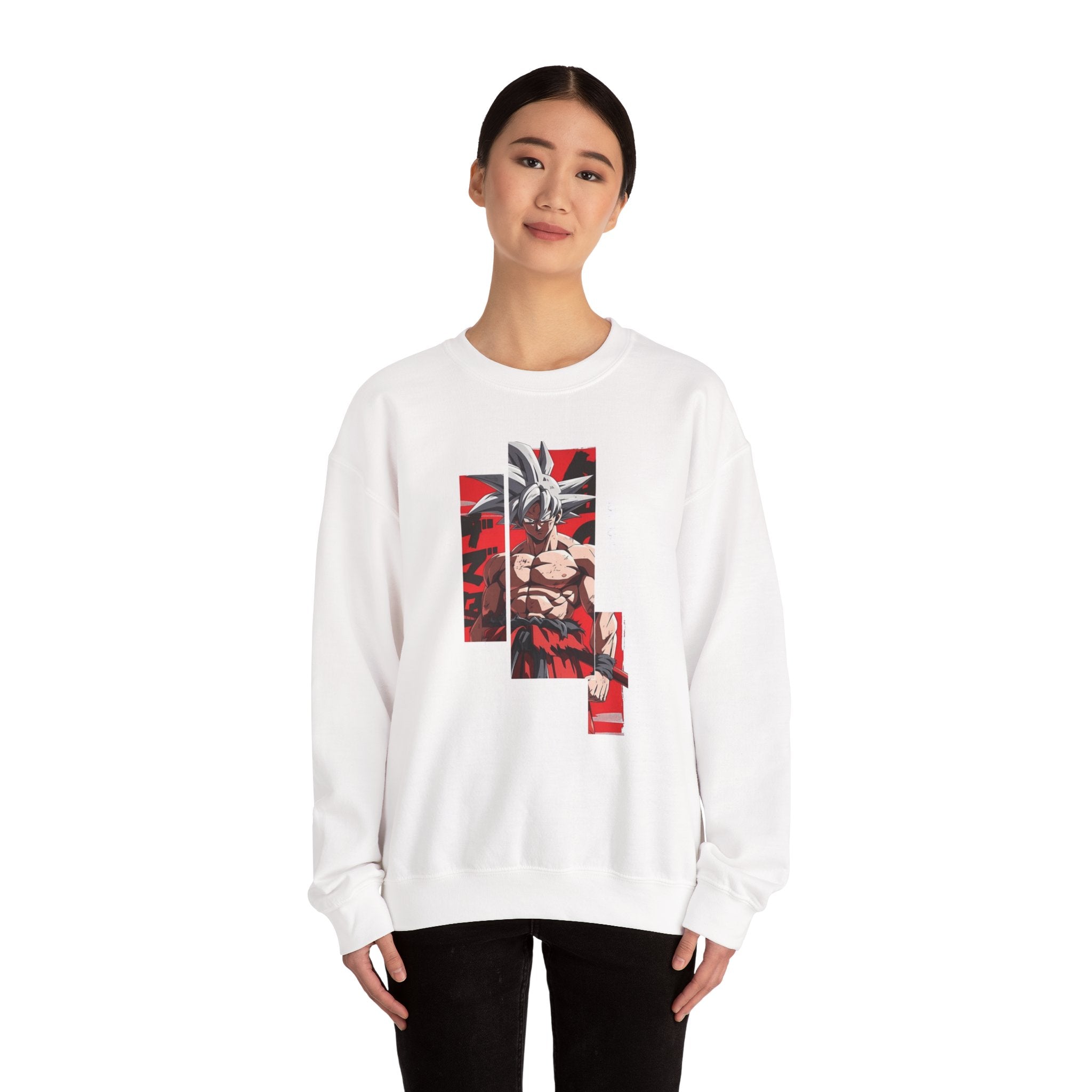 Anime-Inspired Unisex Crewneck Sweatshirt, Cozy Casual Wear, Perfect Gift for Fans, Stylish Streetwear, Great for Everyday Use