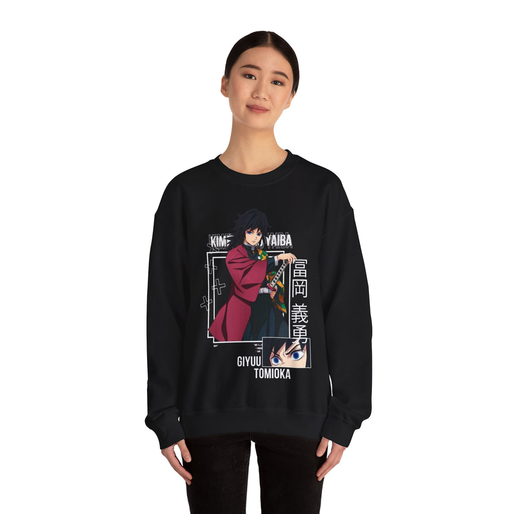 Anime-Inspired Crewneck Sweatshirt for Fans, Giyu Tomioka Design, Unisex Casual Wear for Cozy Days, Perfect Gift for Holidays, [...]