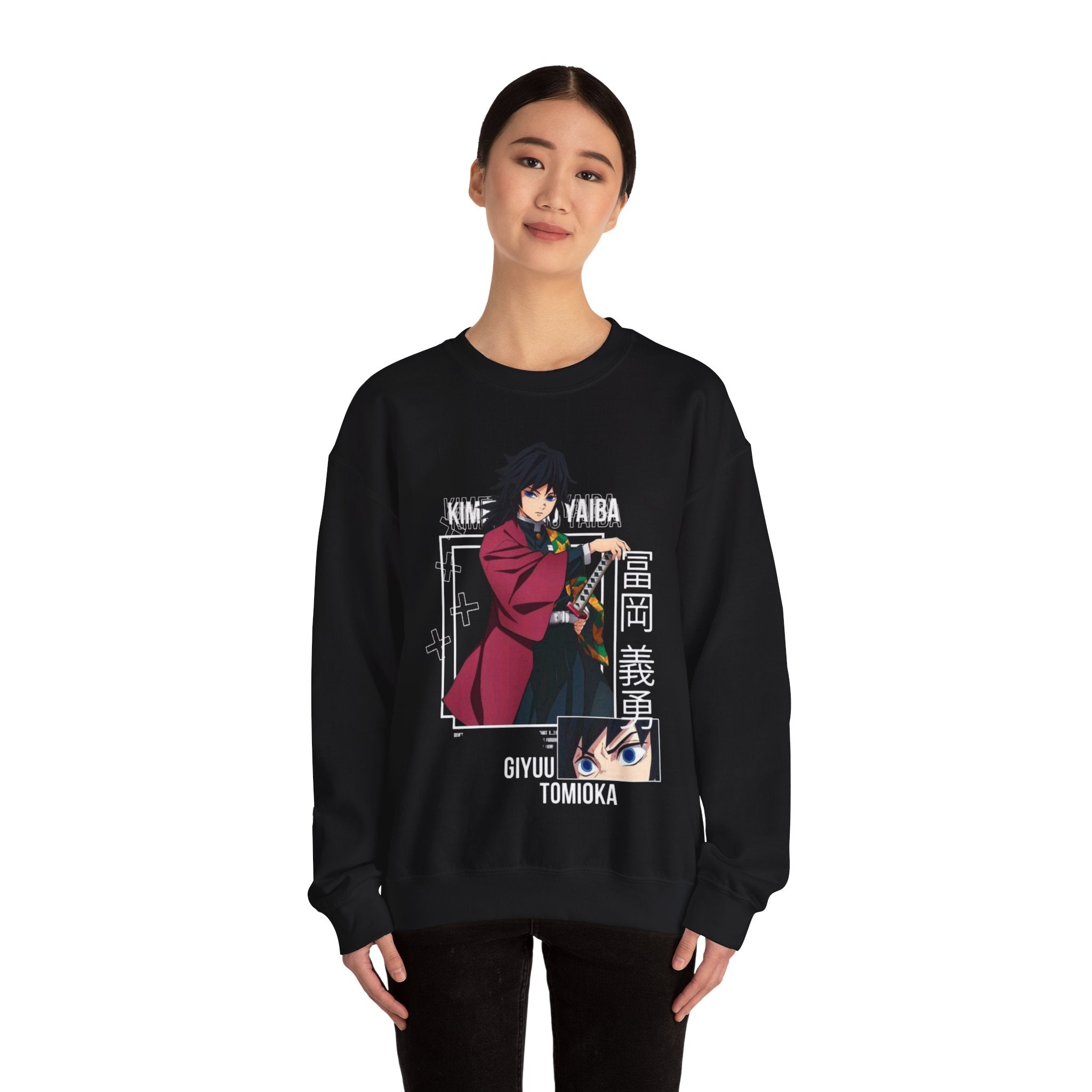 Anime-Inspired Crewneck Sweatshirt for Fans, Giyu Tomioka Design, Unisex Casual Wear for Cozy Days, Perfect Gift for Holidays, [...]